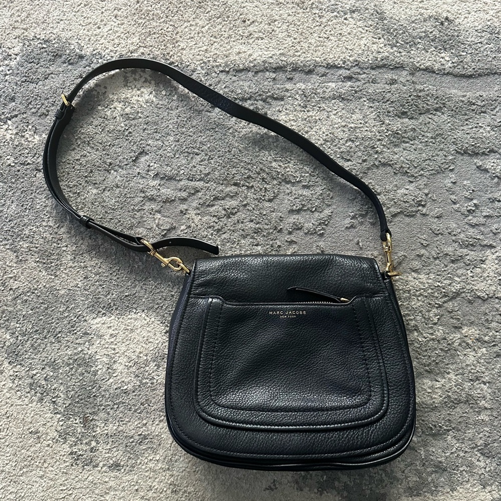 Marc Jacobs Black Leather Shoulder Bag